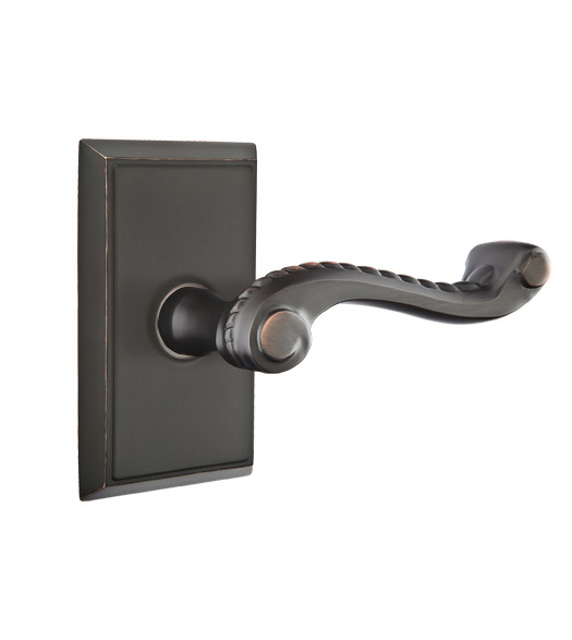 Traditional Rope Lever with Rectangular Rose