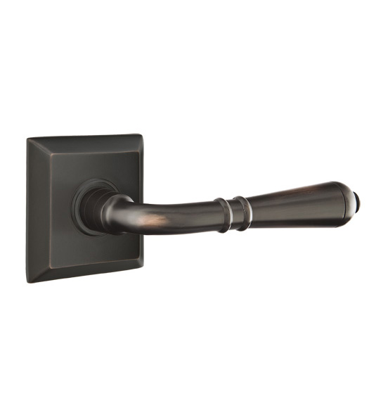 Turino Lever with Square Quincy Rosette