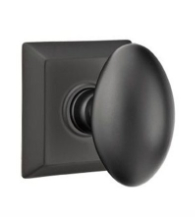 Classic Brass Egg Knob with Quincy Rosette, Emtek 8531E