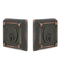 Double Cylinder Arts and Crafts Deadbolt, Emtek 8354