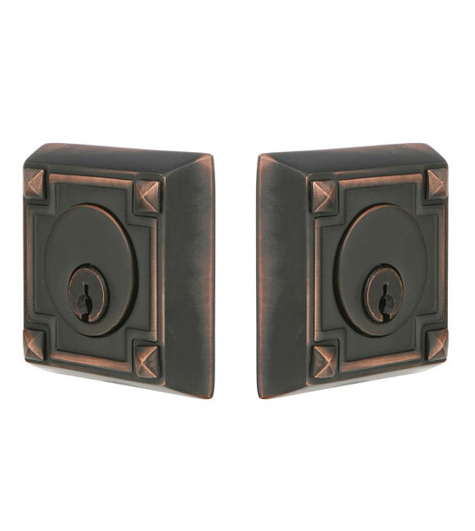 Arts and Crafts Double Cylinder Deadbolt