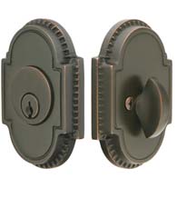 Knoxville Beaded Single Cylinder Deadbolt, Emtek 8459