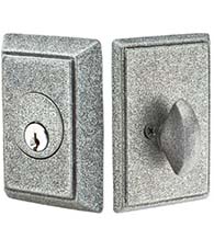 Single Cylinder Wrought Steel Rectangular Deadbolt, Emtek 8463