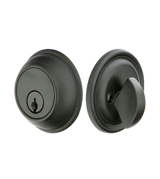 Classic Bronze Single Cylinder Deadbolt