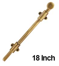 Solid Brass 18 Inch Surface Bolt, Emtek 8513