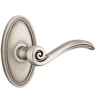 Elan Lever with Oval Rose, Emtek 8520EN