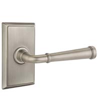 Merrimack Lever with Rectangular Rose, Emtek 8521ME