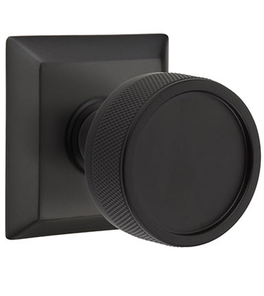 Conical Knurled Knob with Quincy Rose