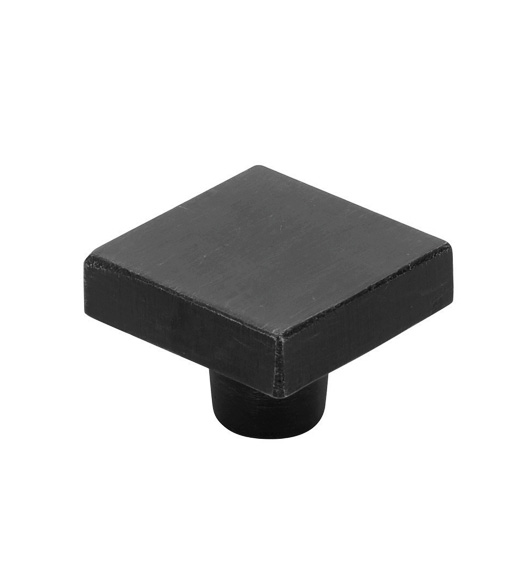 Sandcast Bronze Rustic Modern Square Knob
