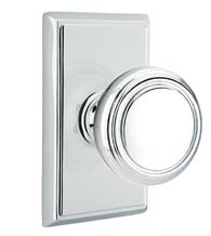 Norwich Knob and Rectangular Rose with Concealed Fasteners, Emtek C8521NW