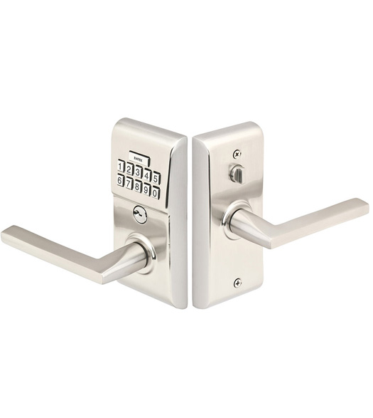 Modern Brass Keypad Leverset