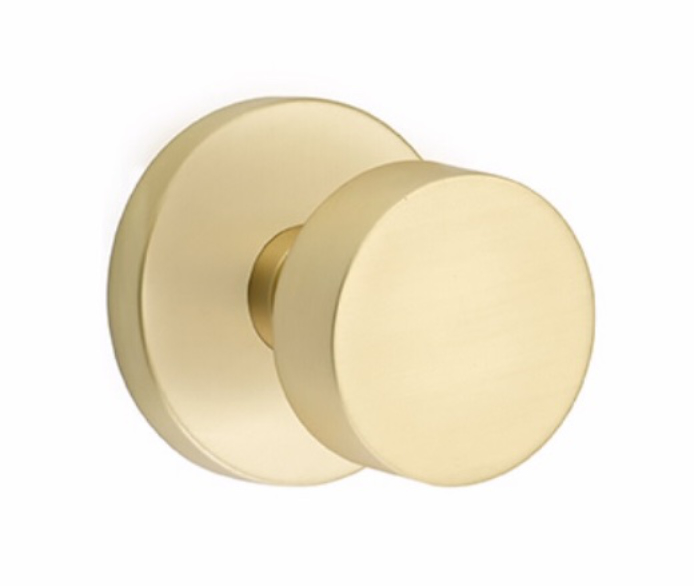 Round Knob with Modern Disc Rosette