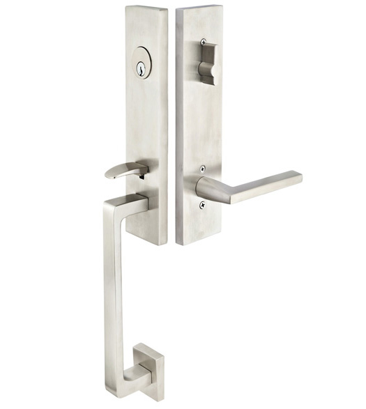 Davos Stainless Steel Entrance Handleset