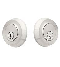 Modern Round Stainless Steel Double Cylinder Deadbolt, Emtek S50002