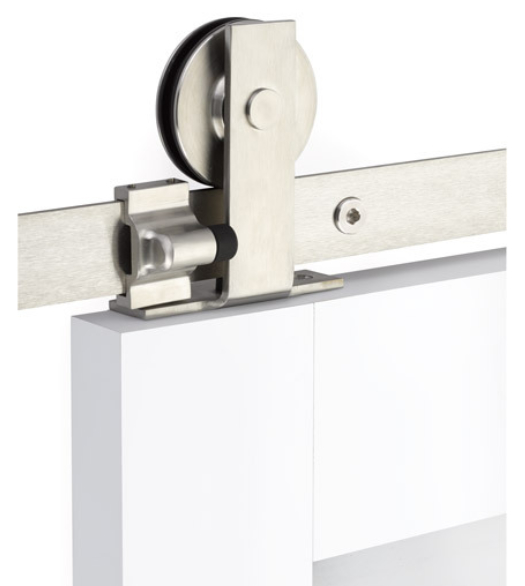 Modern Top Mount Stainless Barn Door Kit