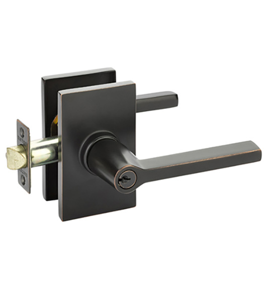 Helios Key in Lever with Rectangular Rose