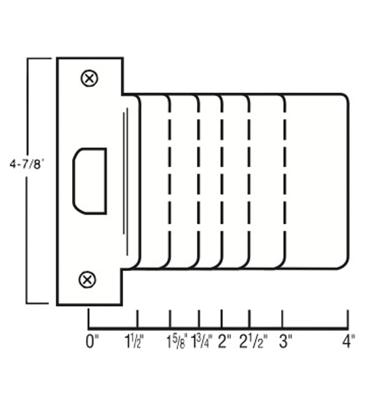 Extended Lip Stainless Steel AN Strike Plates