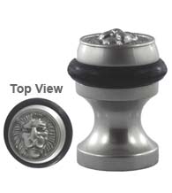 Lion Head Pedestal Door Stop, Field Enterprises DS-56