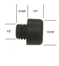 Replacement Rubber for LS-25 & AS-25 Door Stop, Field Enterprises LS-25-RUBBER