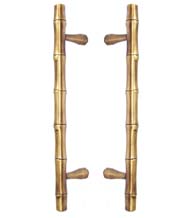 11-3/4 Inch Bamboo Shower Door Pull Set, First Impressions PR-SD-GDP6250011SBR