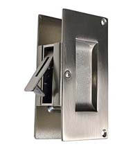 Contemporary Pocket Door Passage Set, First Impressions DRB4004BRPSG