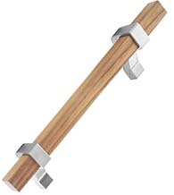 1 Inch Offset Square Solid Wood Door Pull, First Impressions BSE100FAL