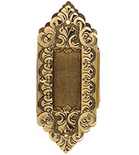 Victorian Pocket Door Flush Pull, Pair, First Impressions DRB1006138BR
