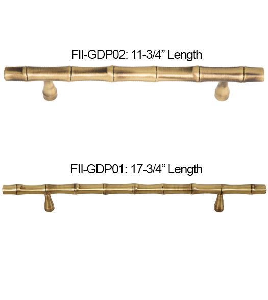 Brass Bamboo Door Pull