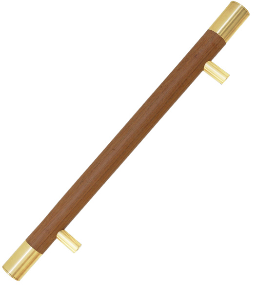 1-1/2 Inch Diameter Wooden Pull with End Caps