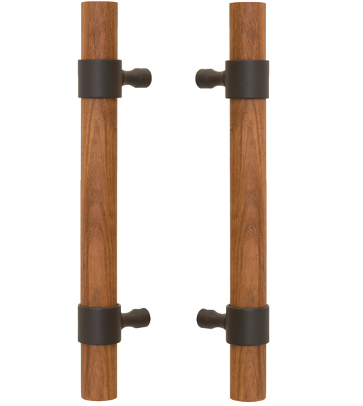 Pair of Wood Door Handles