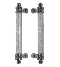 Decorative Austrian Crystal Pulls, Pair, First Impressions PR-ATL100SWVSBR