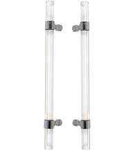 Pacific Acrylic Door Pull Back-to-Back Pair, First Impressions PR-PCF100SBR