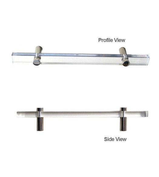Modern Acrylic  8 Inch Cabinet Handle