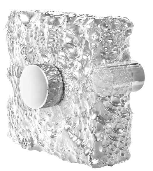 Square Clearwater Shower Knob Pair