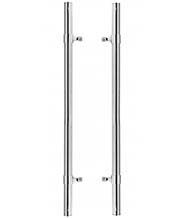 12 Inch Stainless Steel Delong Shower Door Pull, Pair, First Impressions SD-DLG100012SMTSS4