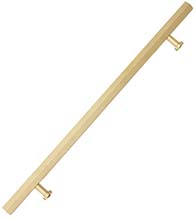 24 Inch Hexagon Glass Door Pull, First Impressions SD-DVS100024HEXSBR