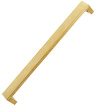 Mitered Sutter Solid Brass Pull, First Impressions STR2SMTSBR