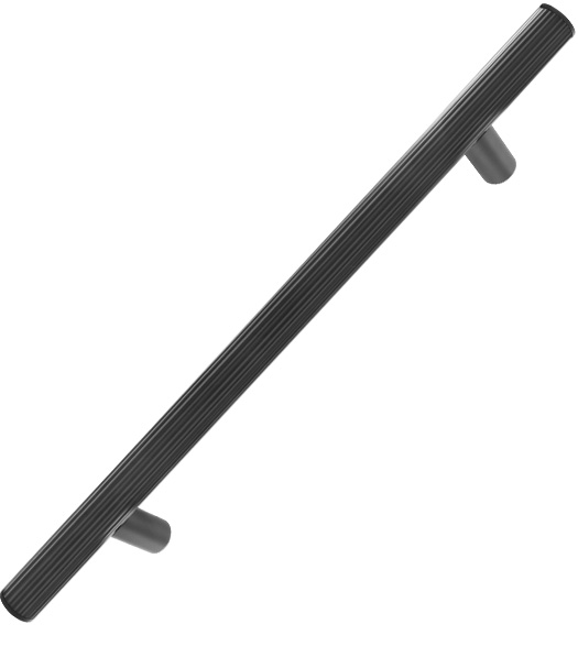 Brass Wasatch Reeded Grip Pull