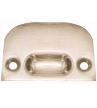 Solid Brass Full Lip Roller and Ball Catch Strike, Deltana FLSP335