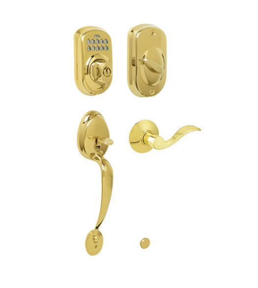 Oval Plymouth Keypad Handleset With Lever