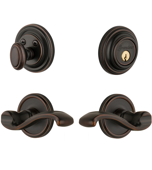 Georgetown Entryset with Portofino Lever