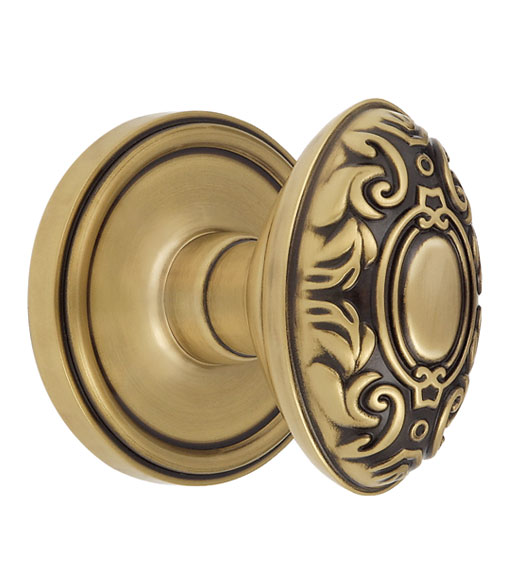 Grande Victorian Knob With Georgetown Rose