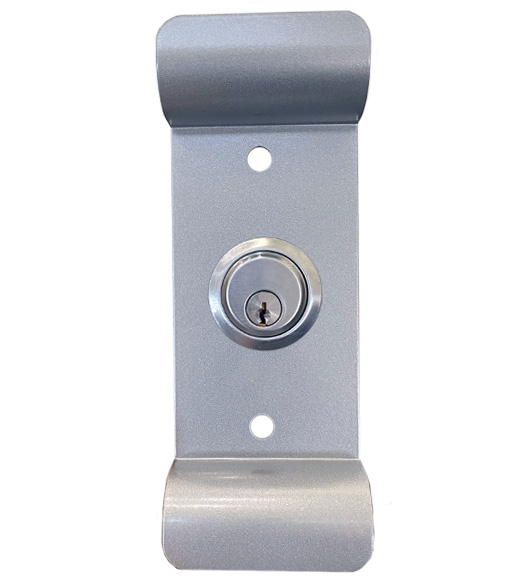 Panic Device Pull Plate with Rim Cylinder
