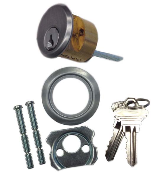 Brushed Chrome Rim Cylinder Lock