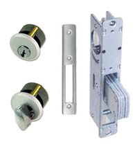 Storefront Door Mortise Deadbolt Lock Sets, Zinc Cylinders, TH1101-PZ