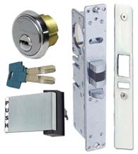 High Security Storefront Door Mortise Deadlatch Lock Sets, Mul-T-Lock Cylinders, TH1103-PM