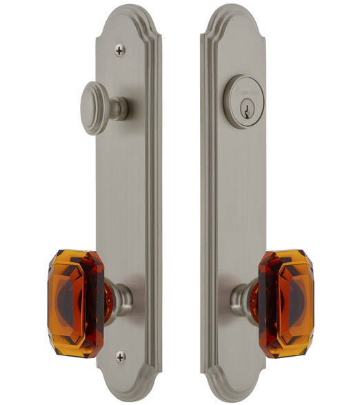 Arc Tall Plate Entry Set with Baguette Knob