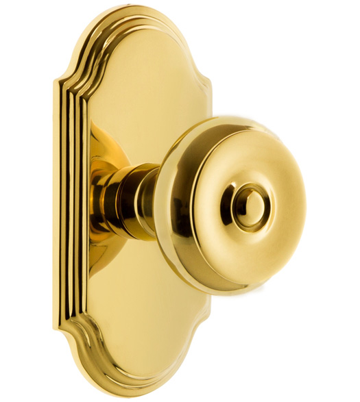 Bouton Knob with Arc Rose