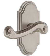 Rope Newport Lever with Arc Rose, Grandeur ARCNEW