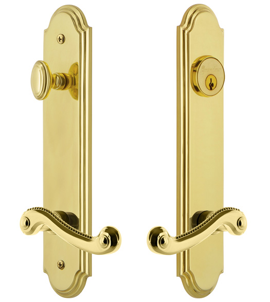 Arc Tall Plate Entry Set with Newport Lever
